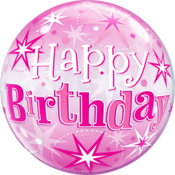 Pink Birthday Bubble