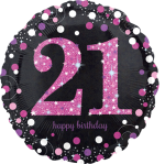 Pink Glimmer Confetti 21st