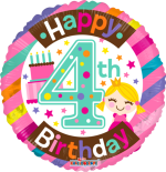 4th Birthday Girl