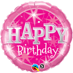 Birthday Pink Bright Stars