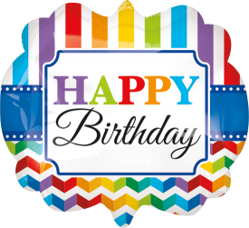 Bright Stripes Birthday