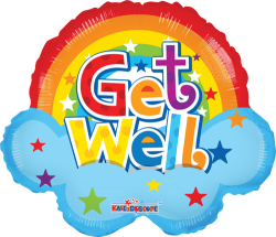 Get Well Soon Rainbow Shape