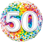 50th Rainbow Confetti