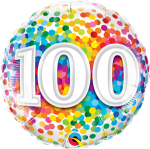 100th Rainbow Confetti