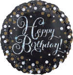 Gold and Silver Sparkle Birthday