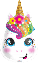 Magical Rainbow Unicorn Head
