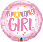 Baby Girl Banner and Dots