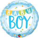 Baby Boy Banner and Dots
