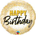 Birthday Gold Glitter Dots