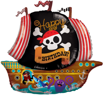 Happy Birthday Pirate Ship