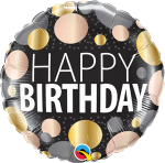 Birthday Big Metallic Dots