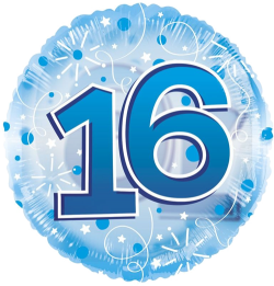 Jumbo Blue Streamers 16th Birthday