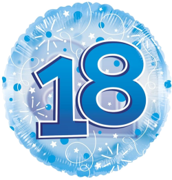 Jumbo Blue Streamers 18th Birthday