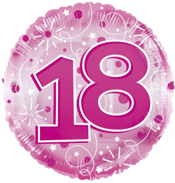 Jumbo Pink Streamers 18th Birthday