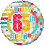 Colourful 65th Birthday