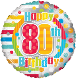 Colourful 80th Birthday