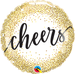 Cheers Gold Glitter