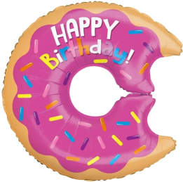Happy Birthday Iced Donut
